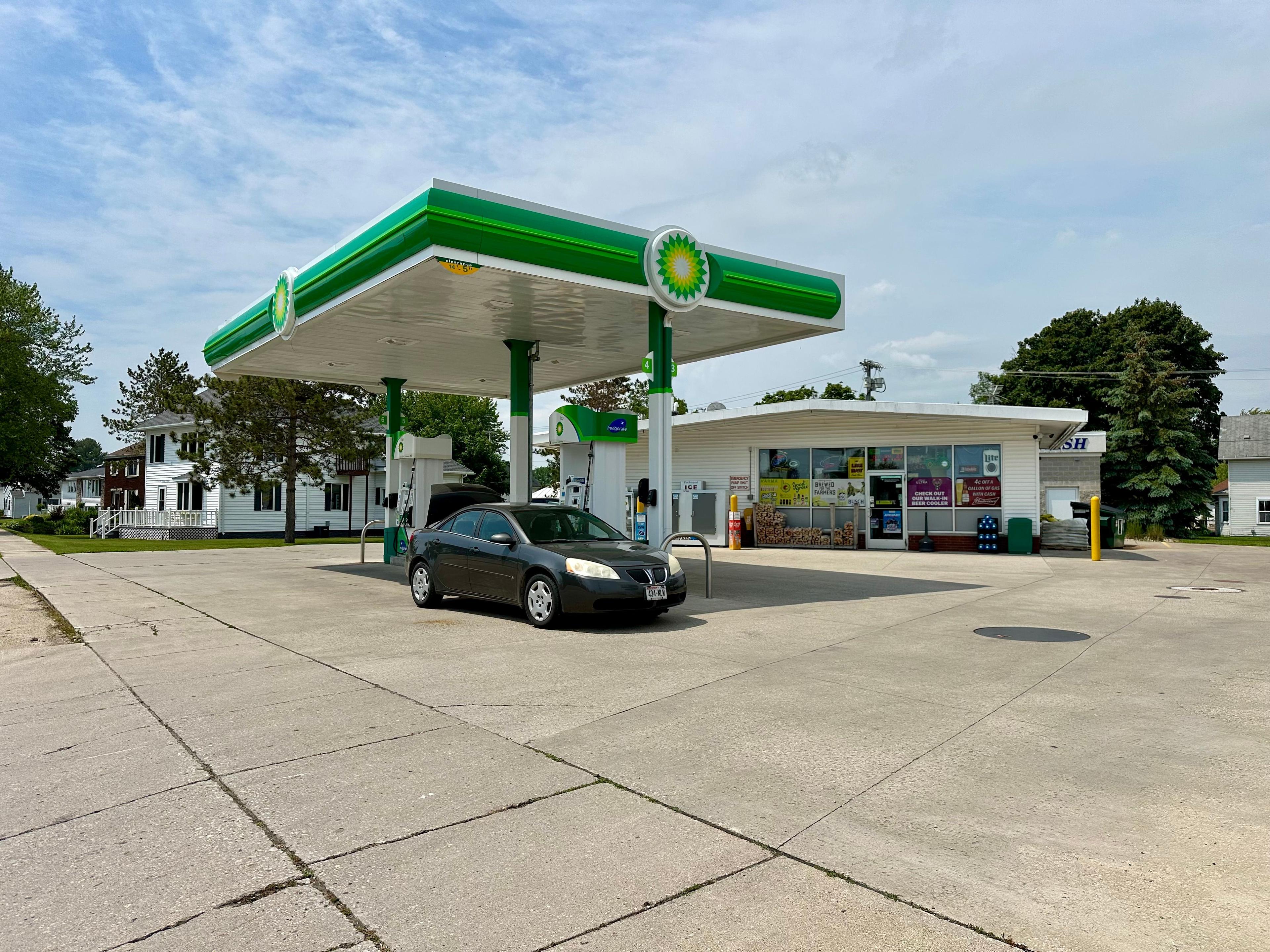 gas station image